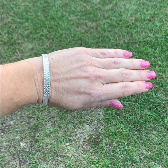 Vintage Sterling Silver Safran Bangle Bracelet - Picture 6 of 15